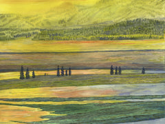 Sunset on Soda Butte Creek