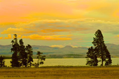 Sunset, Yellowstone Lake